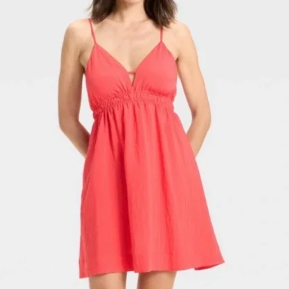 a new day Mini A-Line Dress in coral